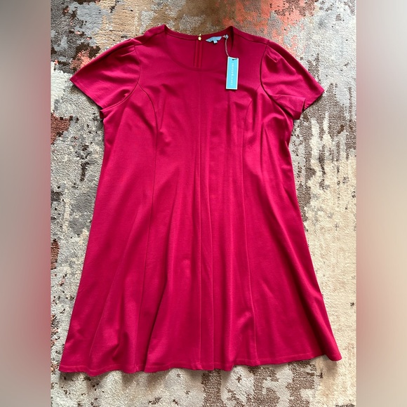 Draper James NWT deep berry A-Line dress 2x - Picture 5 of 6